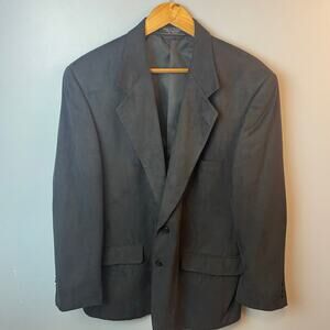 Mens Black Bert Pulitzer Supra Suede Suit Coat Blazer Sport Coat